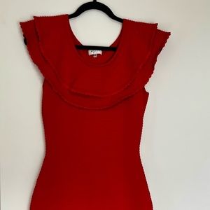 Milly Designer Bell Red Dress